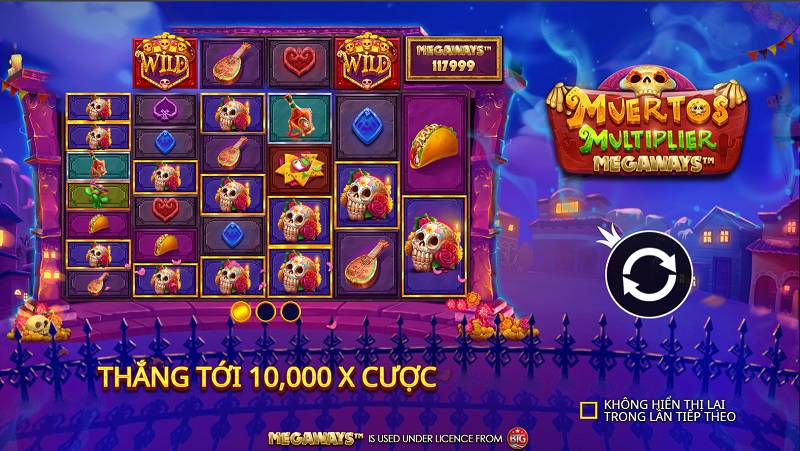 Giới thiệu Muertos Multiplier Megaways trên Kubet